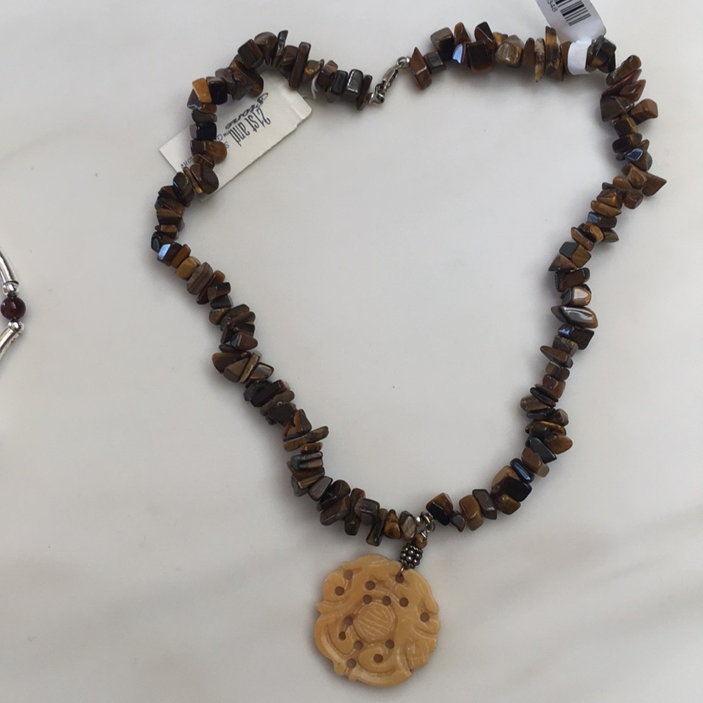 Sterling silver and stone necklace